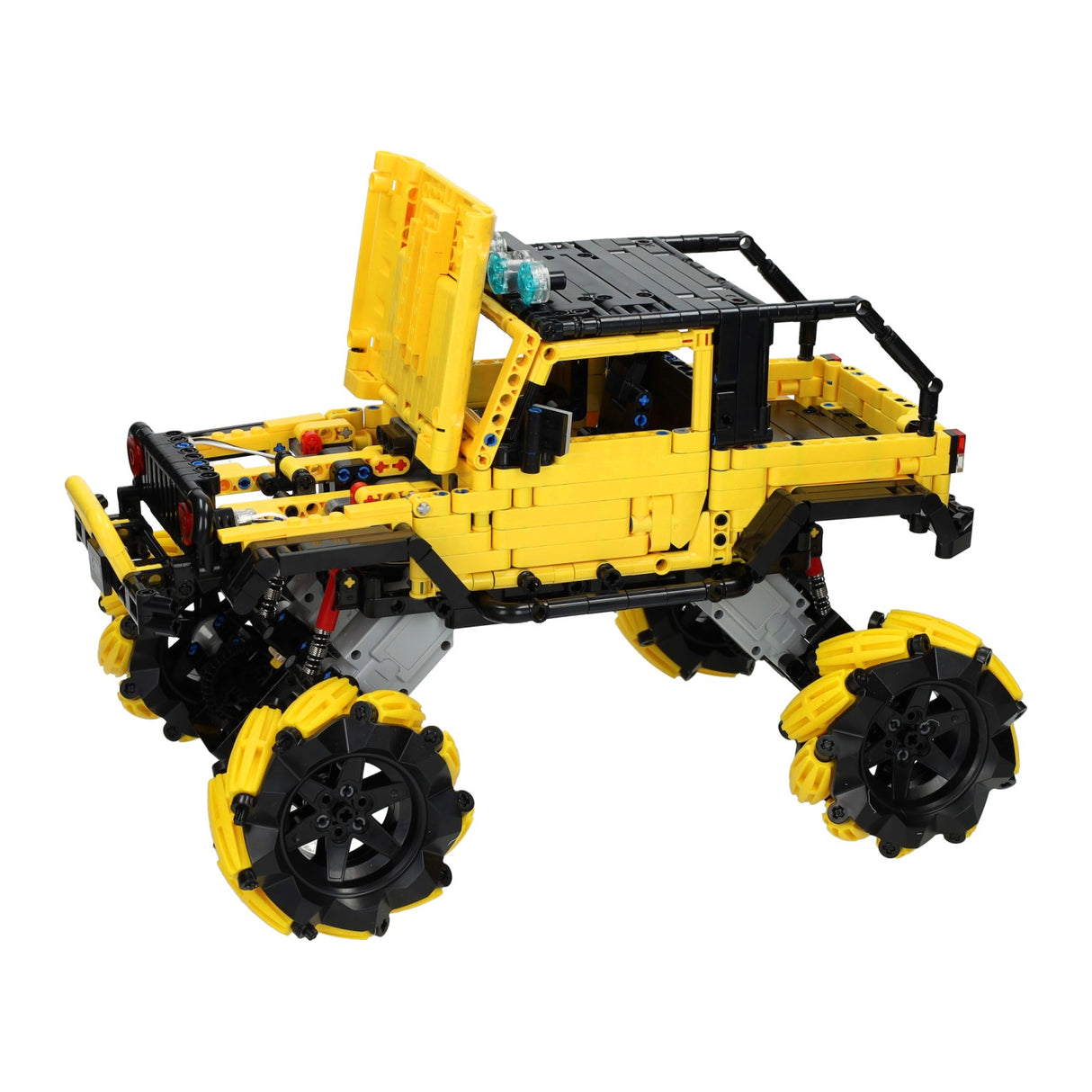 Rc happy build bestuurbare blokjes bouwset pickup truck - 1490dlg.