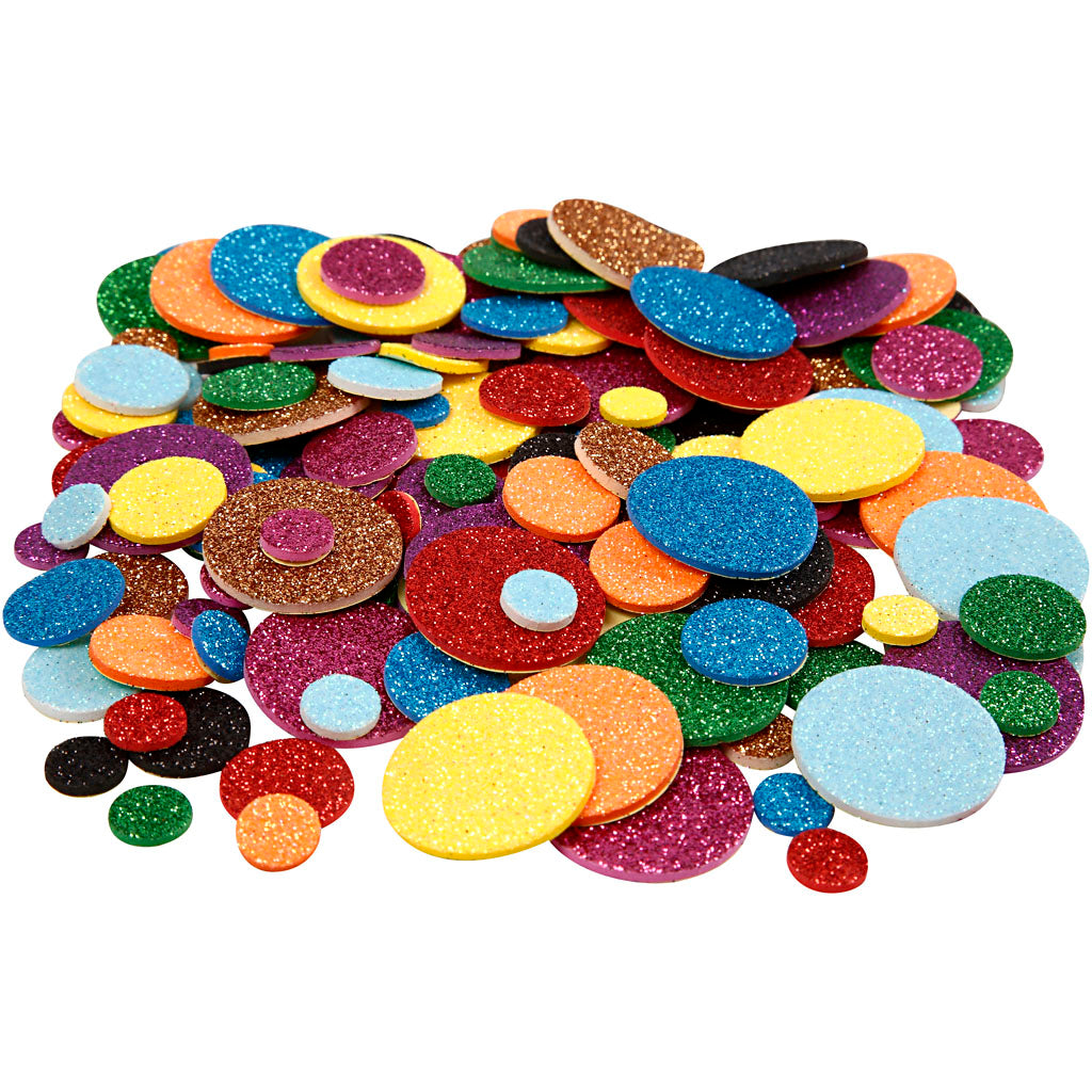 Creativ company foam cirkels, d 12+20+32 mm, 1000 stuk 1 doos