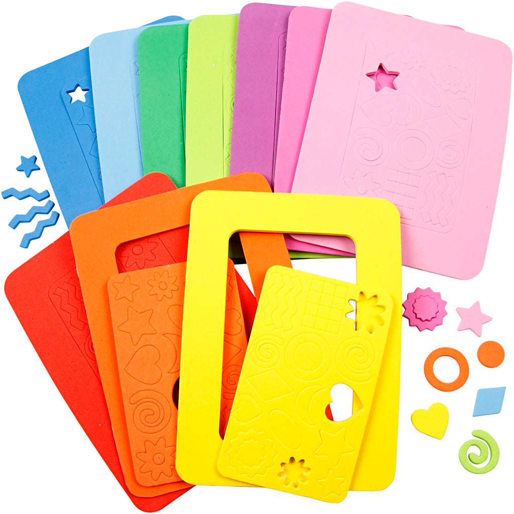 Creativ company eva foam fotolijsten, afm 13x18 cm, 10 div 1 doos