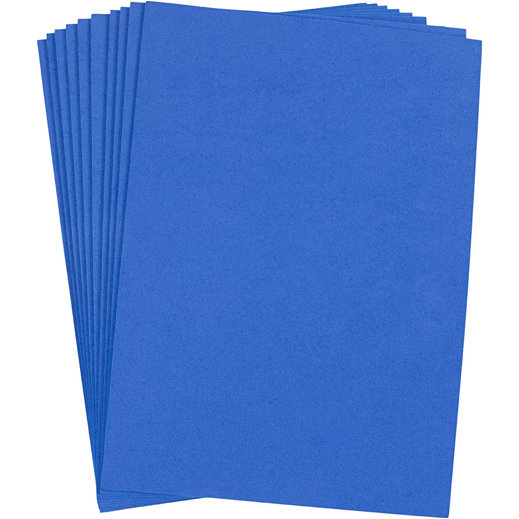 Creativ company foam vellen, a4, vel 210x297 mm, dikte 2 mm, donkerblauw, 10 vel 1 doos