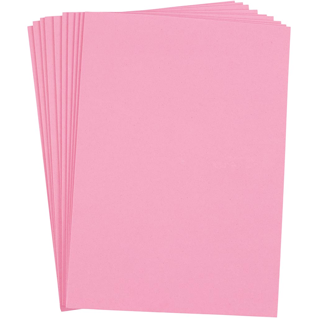 Creativ company foam vellen, a4, vel 210x297 mm, dikte 2 mm, roze, 10 vel 1 doos