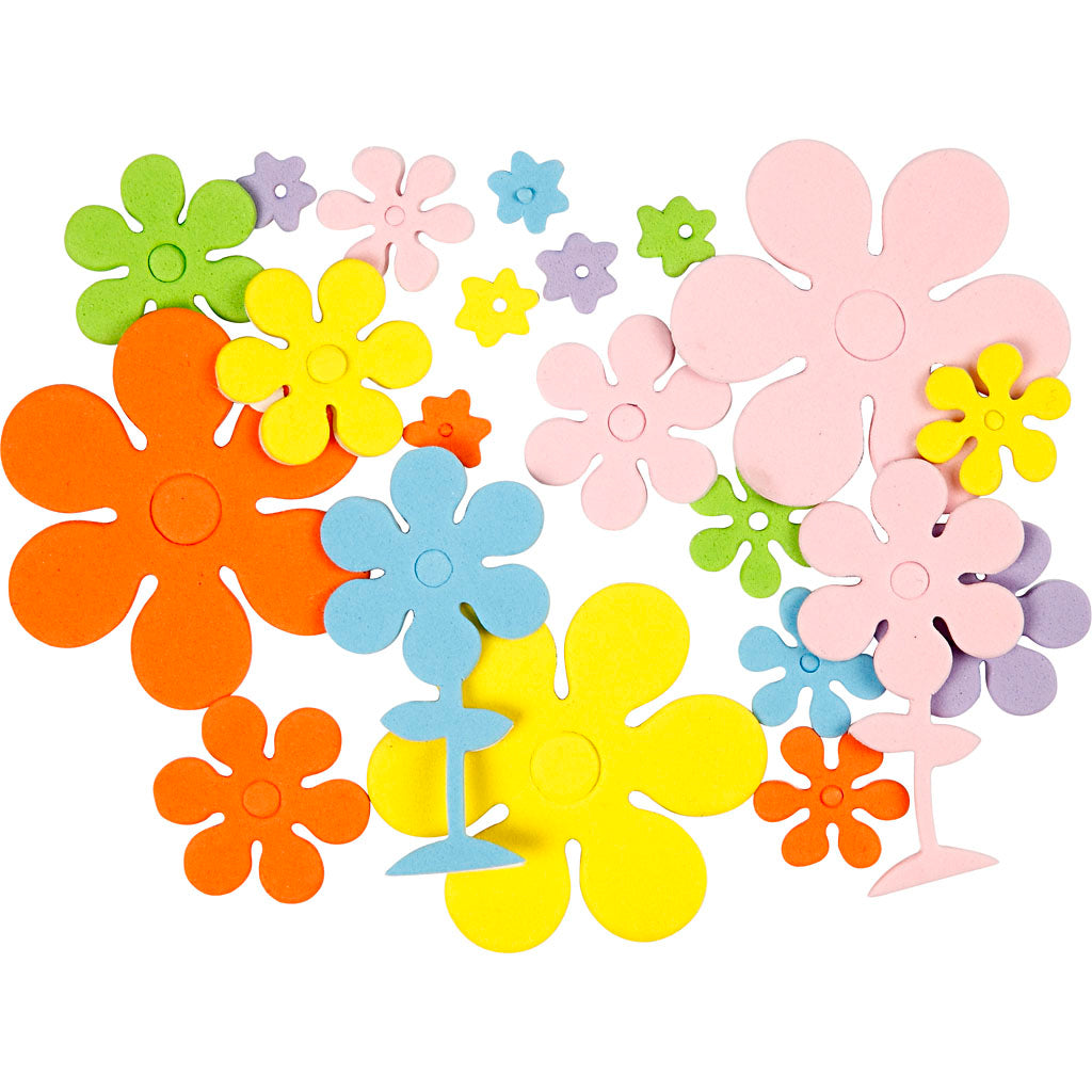 Creativ company foam figuren, afm 10-60 mm, dikte 2 mm, 670 stuk 1 doos