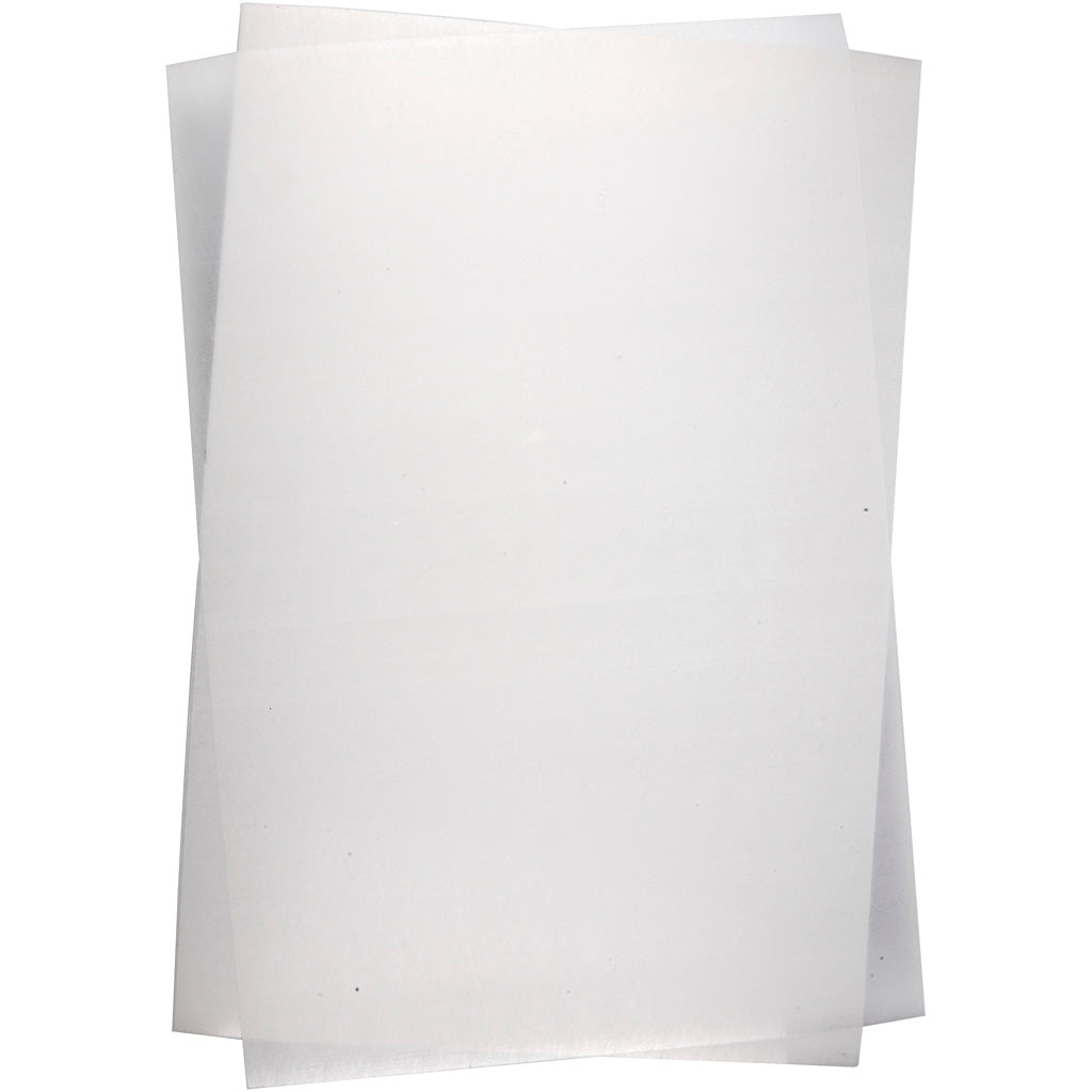 Creativ company vellen krimpfolie, vel 20x30 cm, dikte 0,3 mm, transparant glans, 100 vel 1 doos