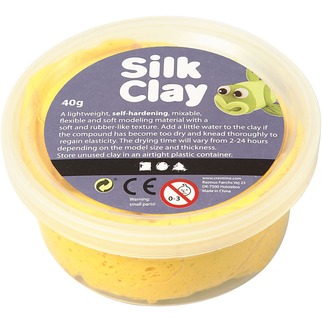 Silk Clay - Geel, 40gr.