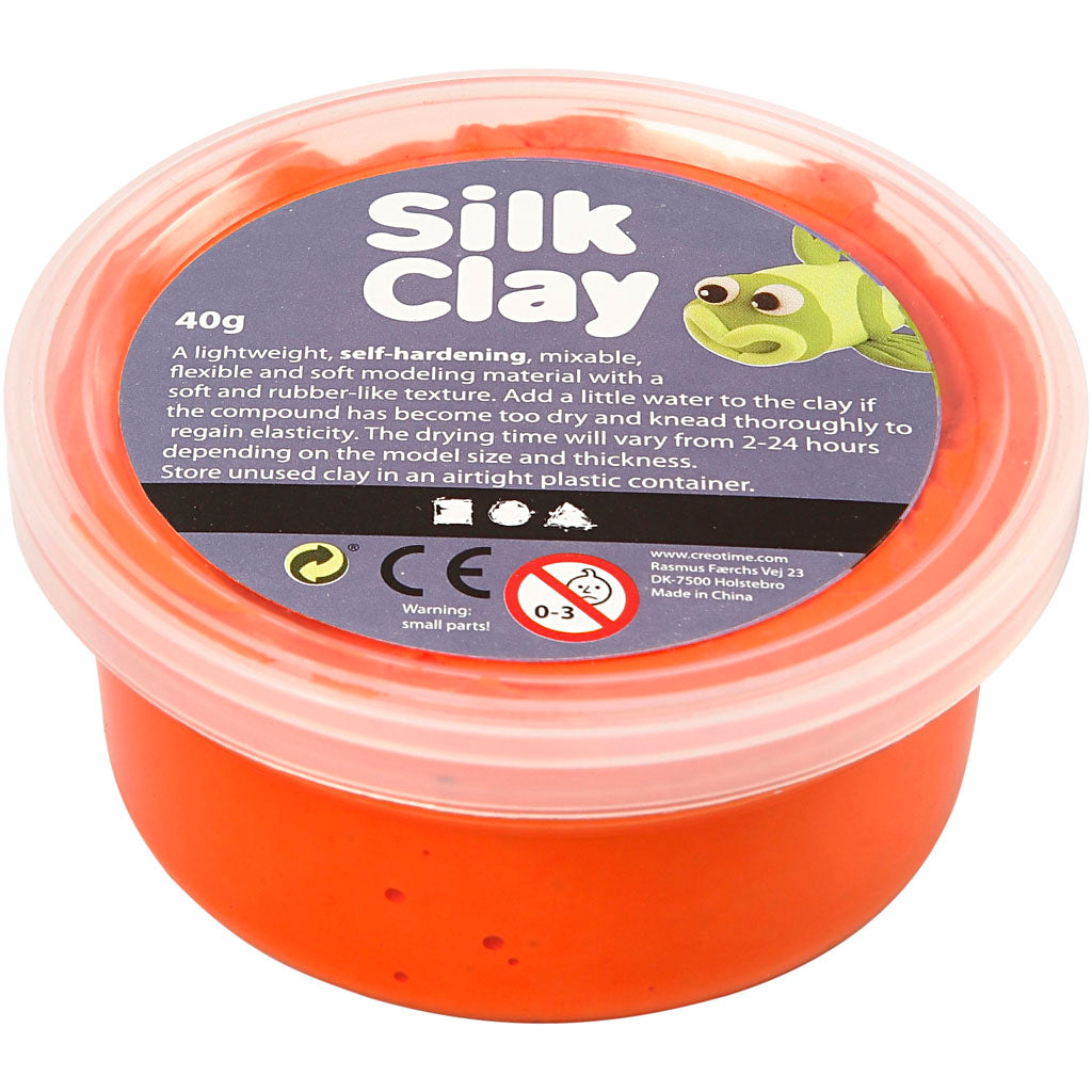 Silk clay ®, oranje, 40 gr 1 doosje