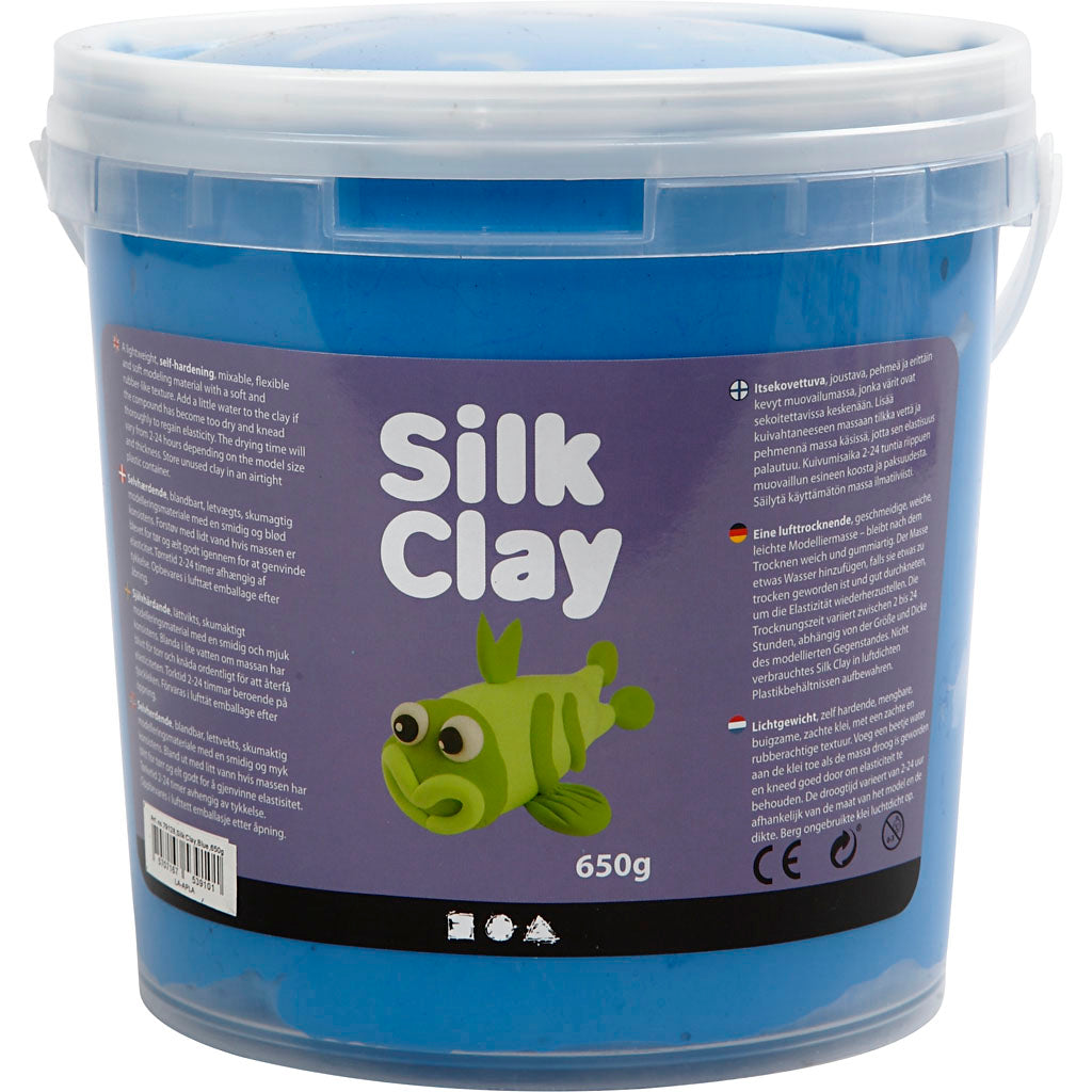 Silk clay ®, blauw, 650 gr 1 emmer