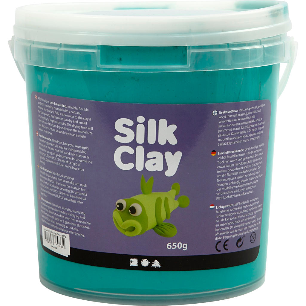 Silk clay ®, groen, 650 gr 1 emmer