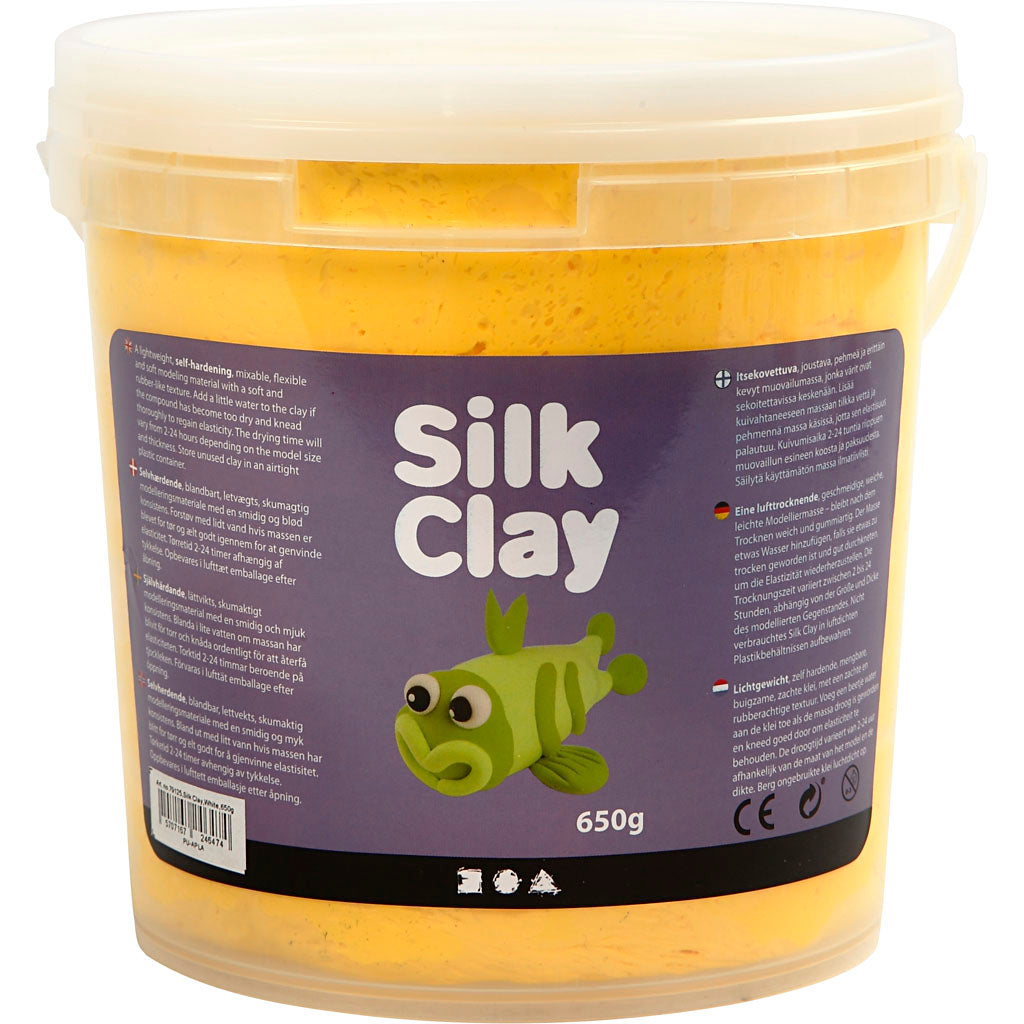 Silk clay ®, geel, 650 gr 1 emmer