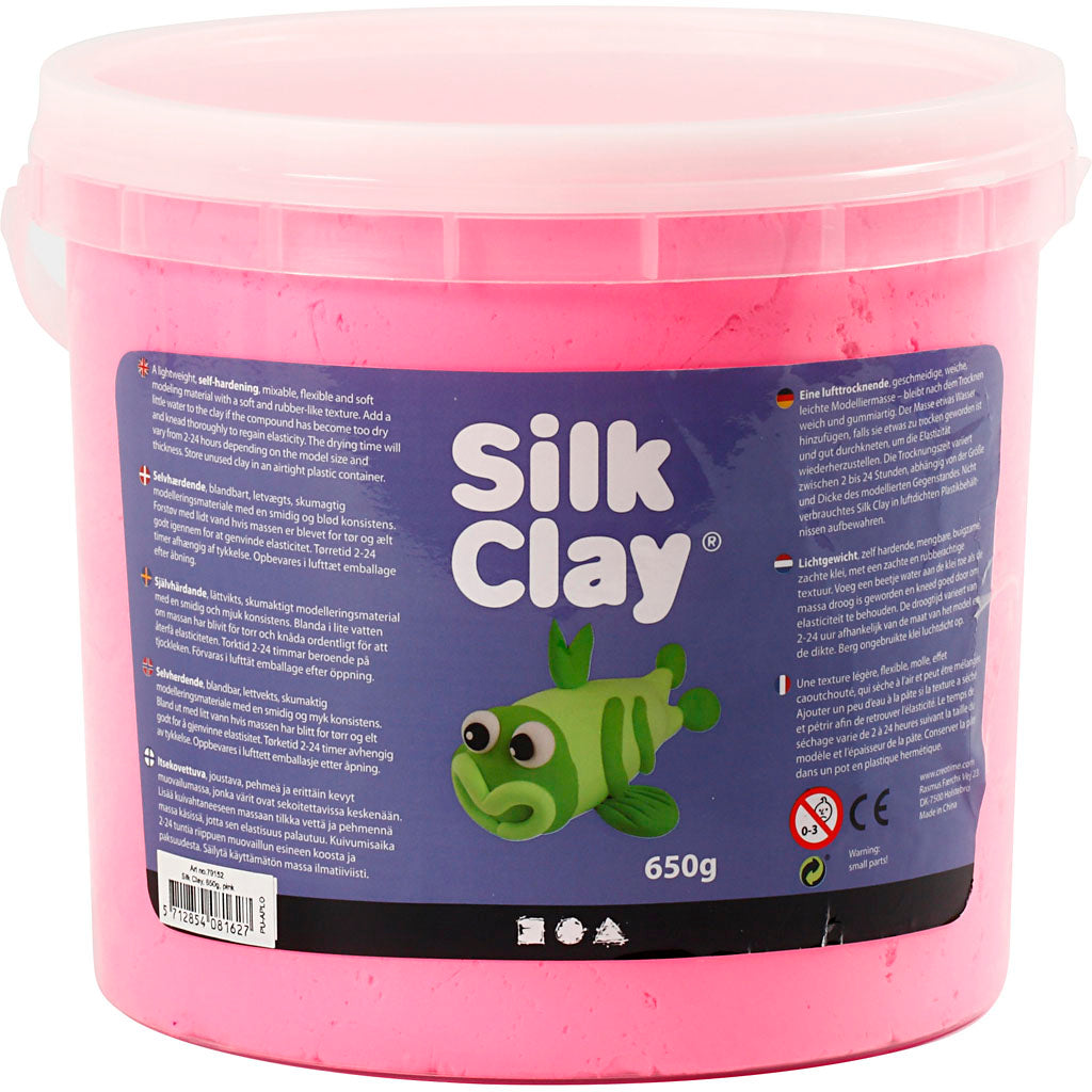 Silk clay ®, roze, 650 gr 1 emmer