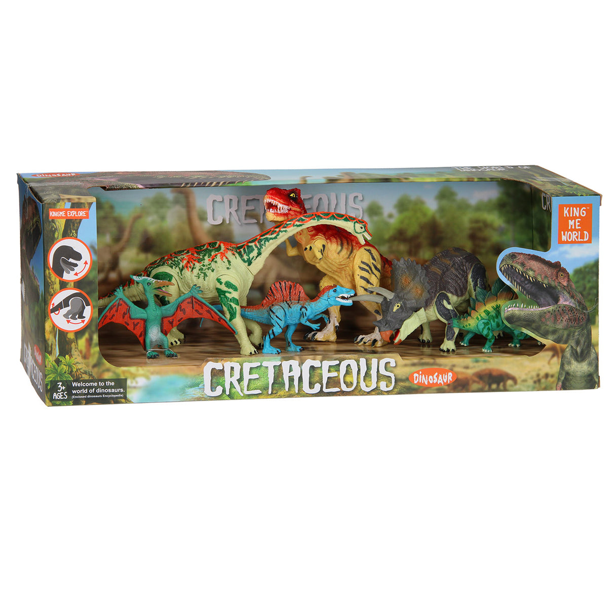 Dino speelset groot, 6dlg.