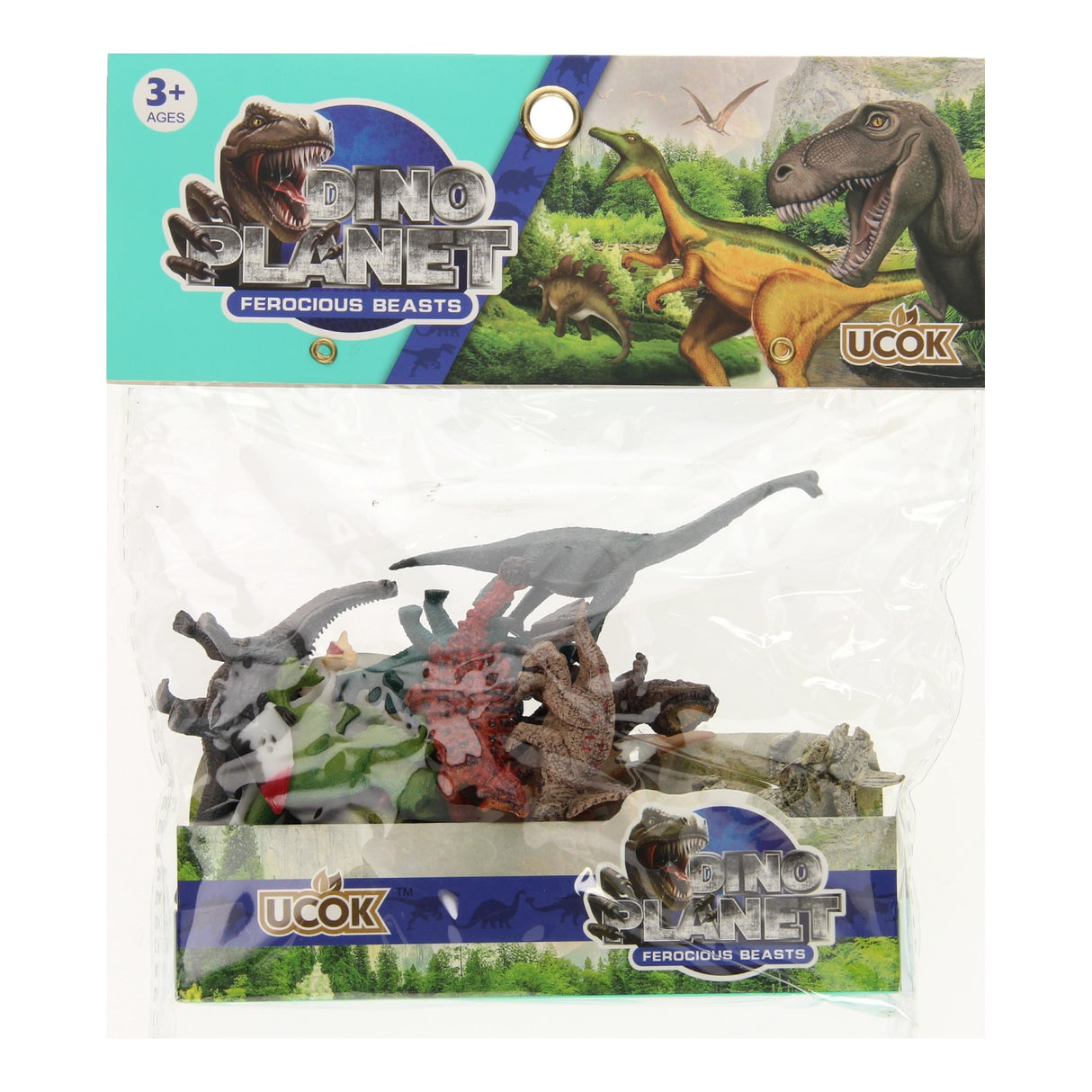 Dinosaurus luxe speelset, 12st.