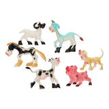 Guitige boerderijdieren speelset, 6st.