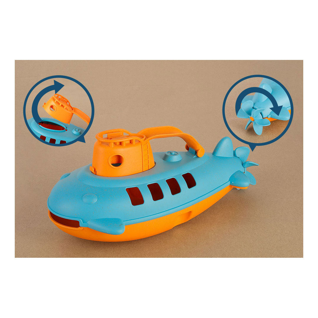 Bio plastic onderzeeboot