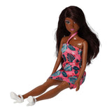 Fashion pop zomerjurk met blaadjes