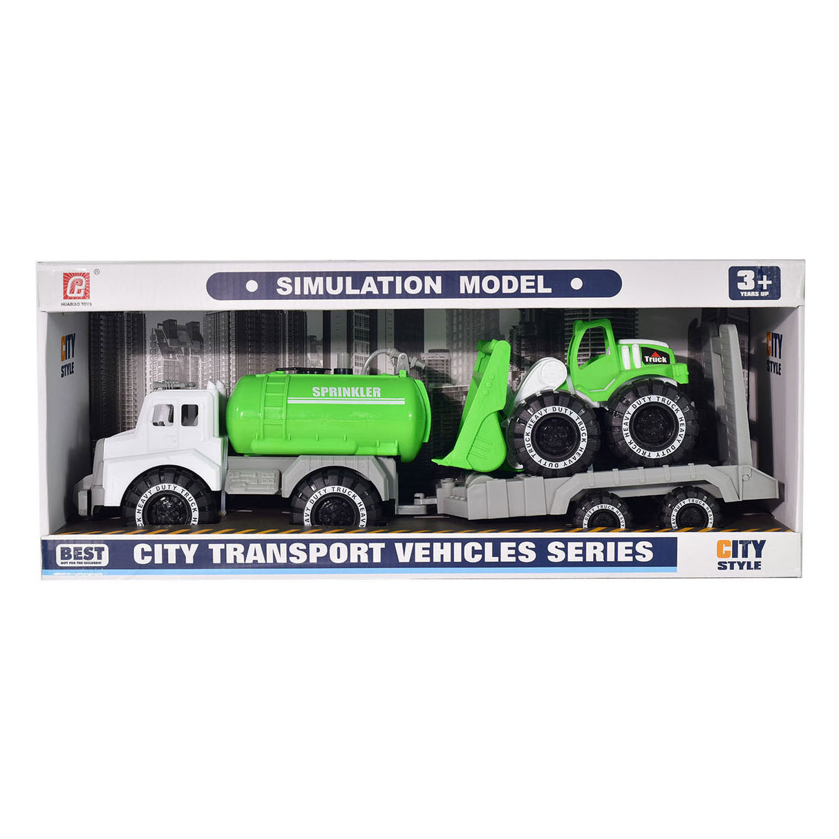 City service sproeiwagen met voorlader