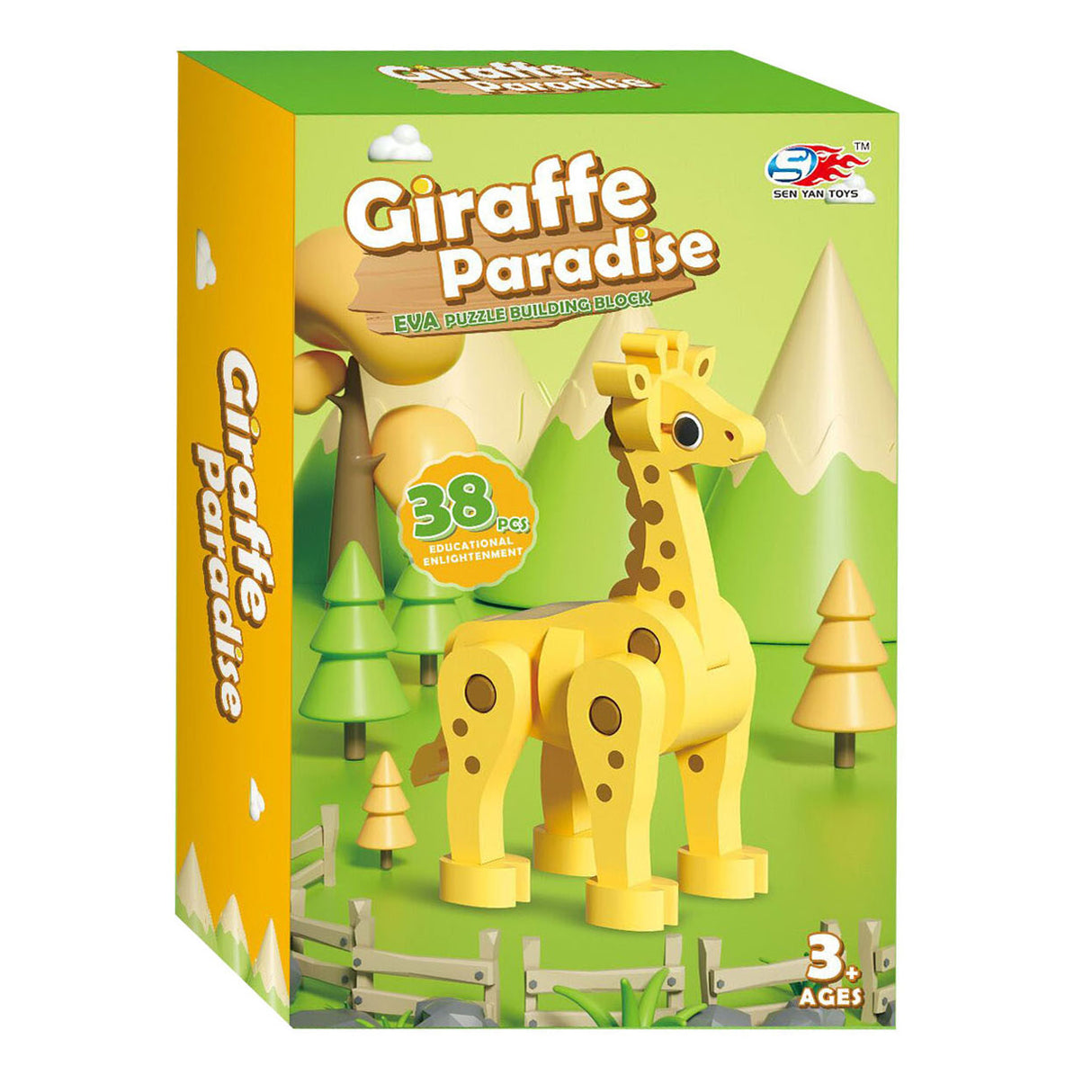 Foam bouwset 3d giraffe