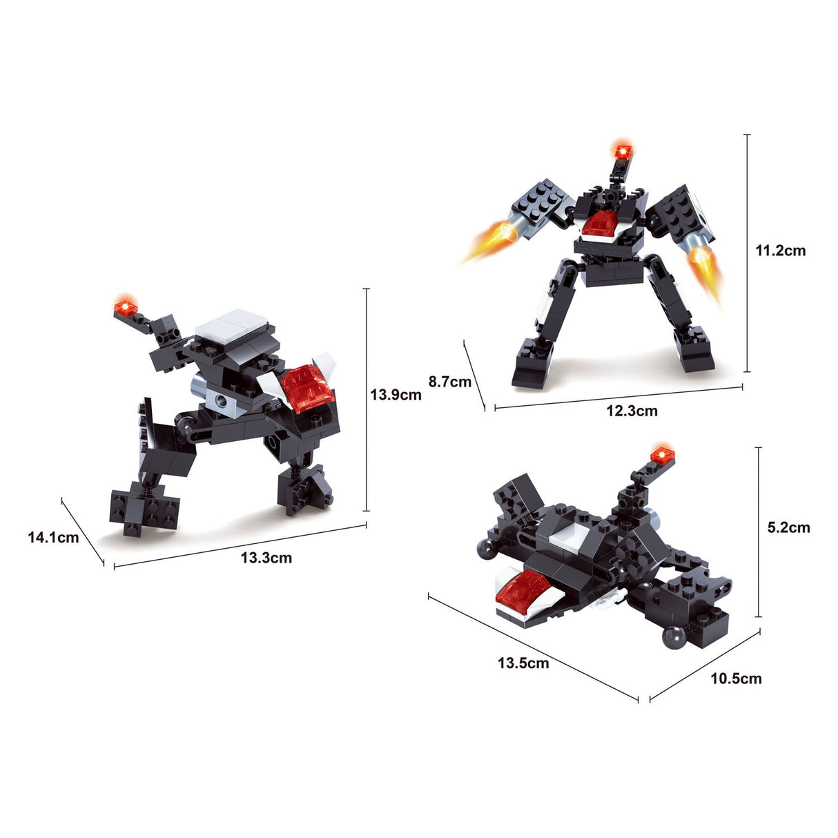 Titans robot bouwblokjes bouwset 3 in 1