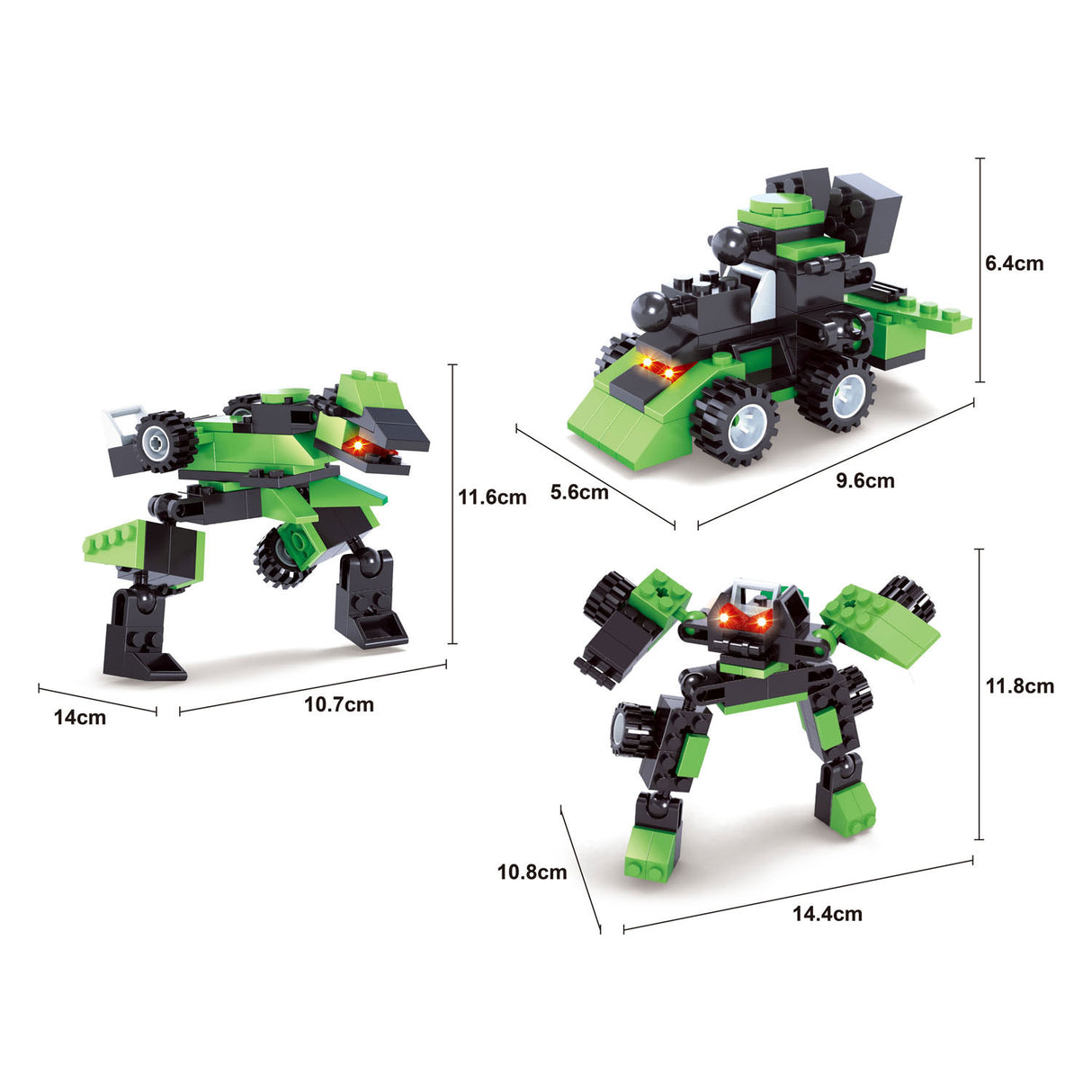 Titans robot bouwblokjes bouwset 3 in 1