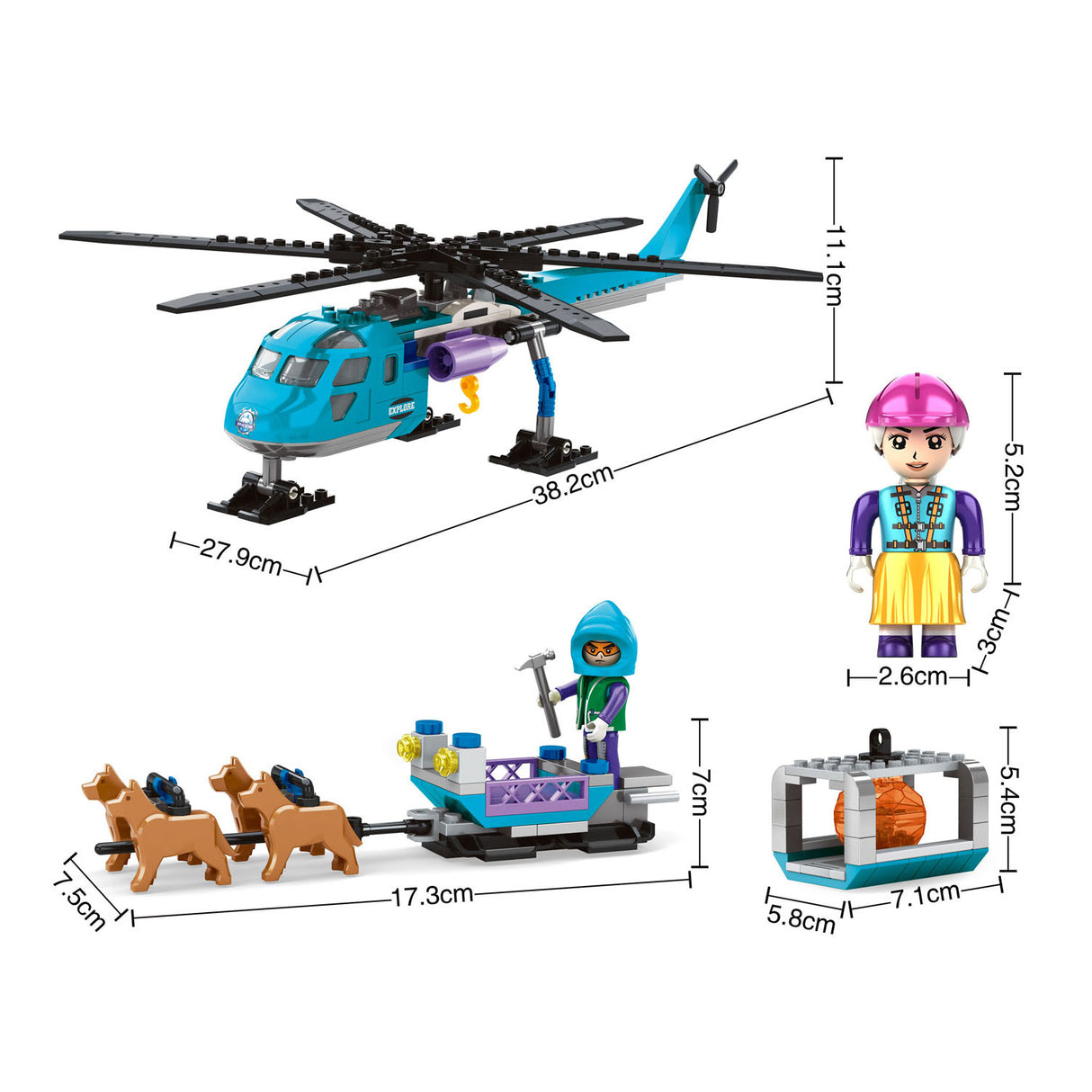 Bouwset poolmissie heli hondenslee