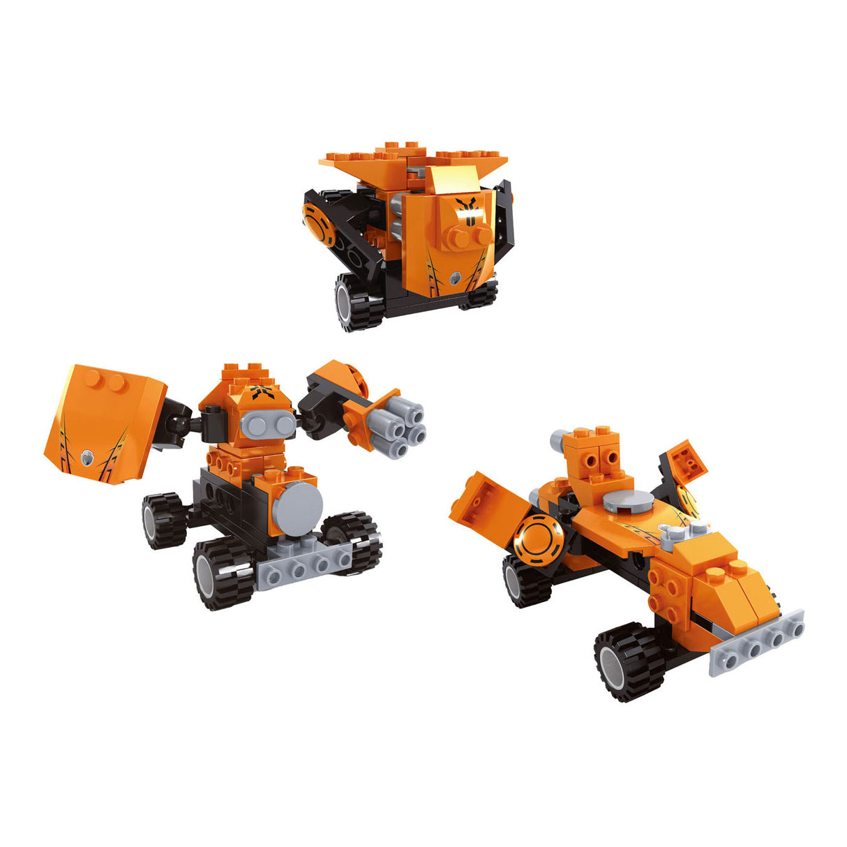 Bouwset titan voertuigen 3in1
