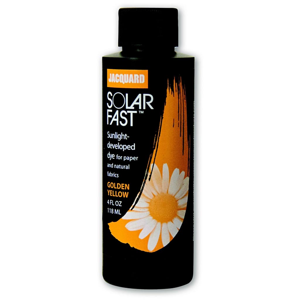 Jacquard solarfast - lichtgevoelige kleurstof, goudgeel (100), 118 ml 1 fles