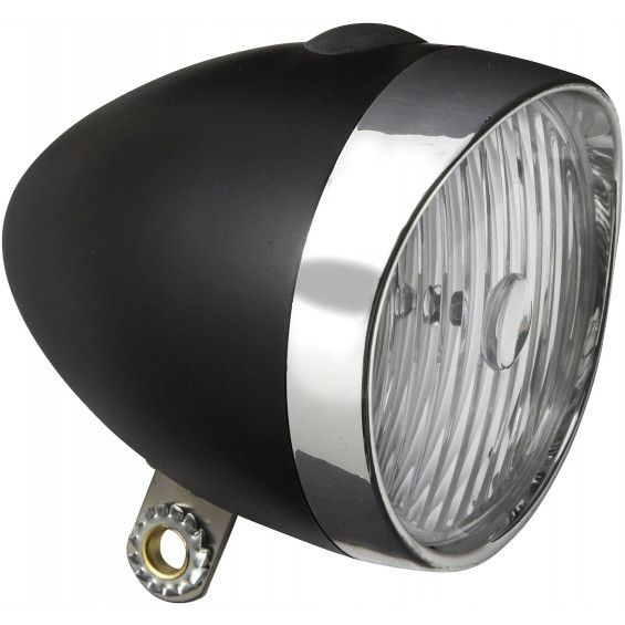 Edge Koplamp Retro 3 Led Aan Uit Incl. Batterijen zwart chroom