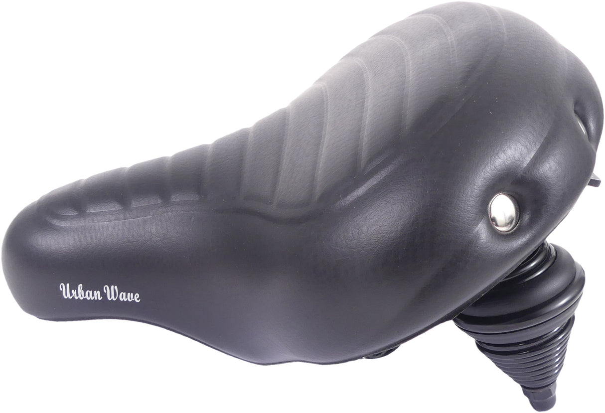 Edge fietszadel urban xl wave - zwart