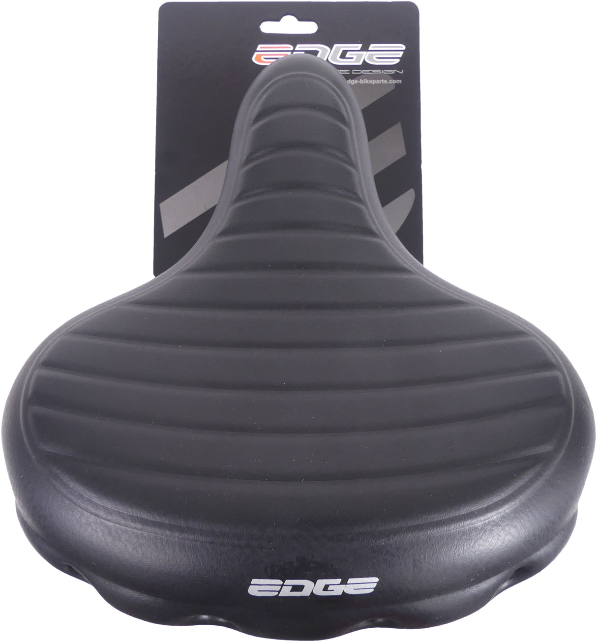 Edge fietszadel urban xl wave - zwart