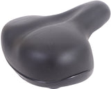 Edge fietszadel city soft incl. zadelstrop - zwart