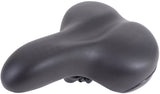 Edge fietszadel city soft incl. zadelstrop - zwart