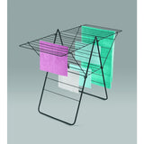 Metaltex rotterdam droogrek 25 m drooglijn 134x58x98 cm zwart