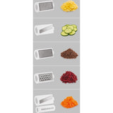 Metaltex profi mandolino 5in1 rasp wit