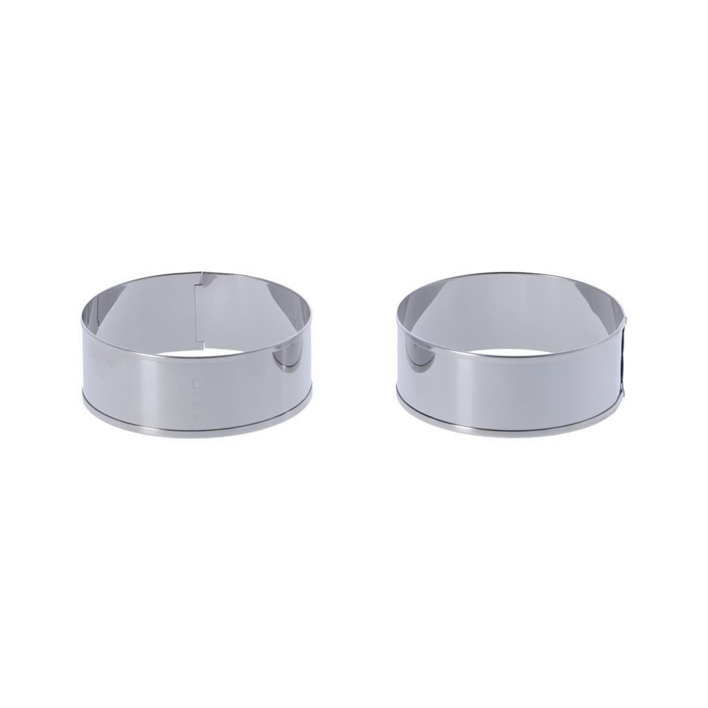 Metaltex bakringen 8.5x3.2 cm 2 stuks rvs