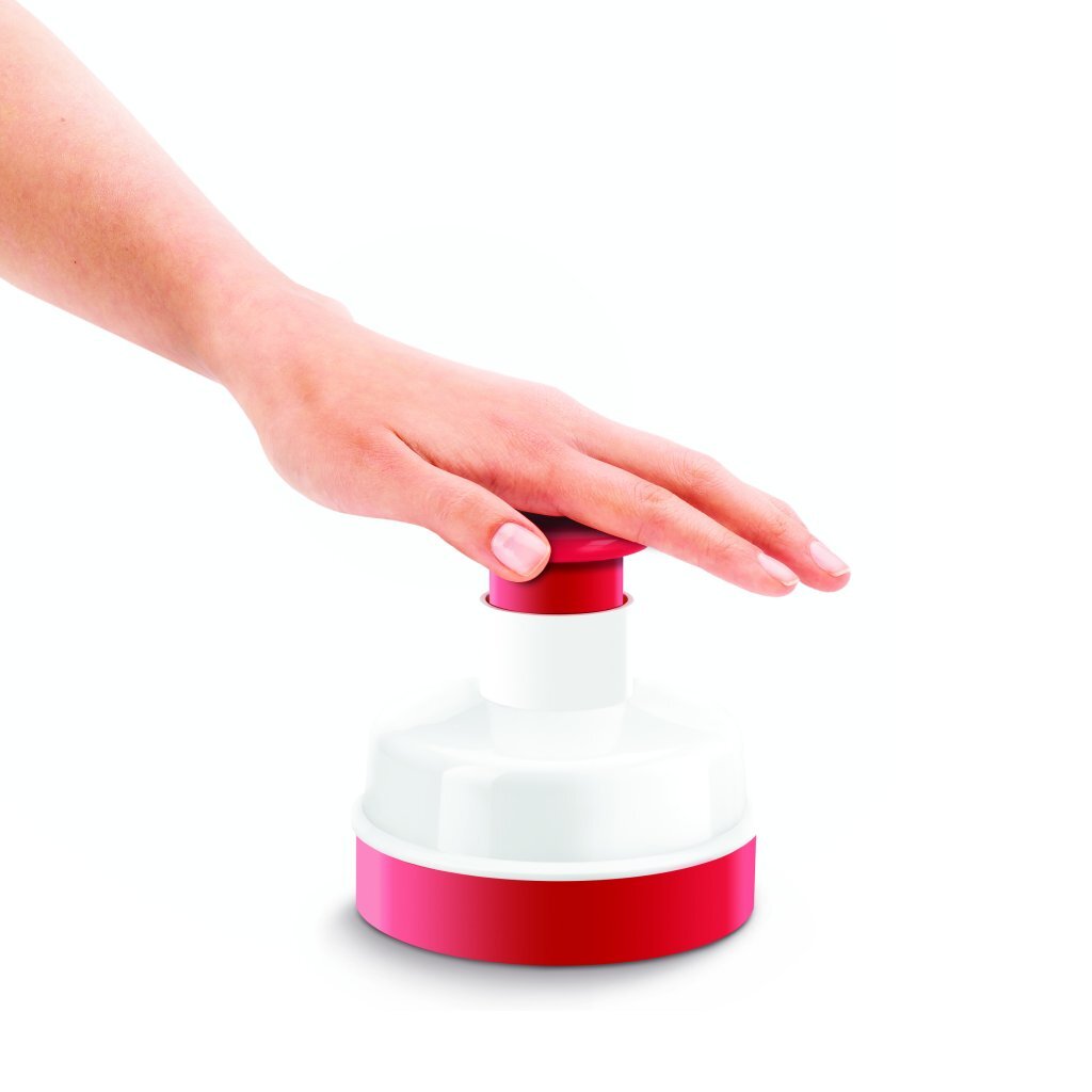 Metaltex kitchen helpers hamburgerpers 11 cm rood wit