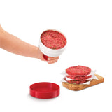 Metaltex kitchen helpers hamburgerpers 11 cm rood wit