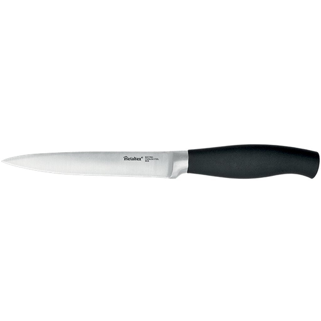 Metaltex comfort keukenmes 23 cm zwart rvs