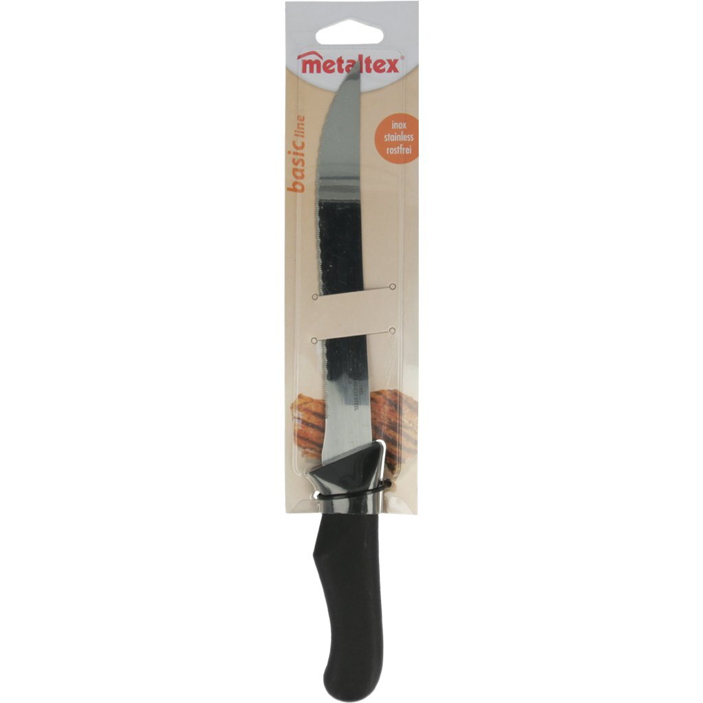 Metaltex line fileermes 31 cm zwart rvs