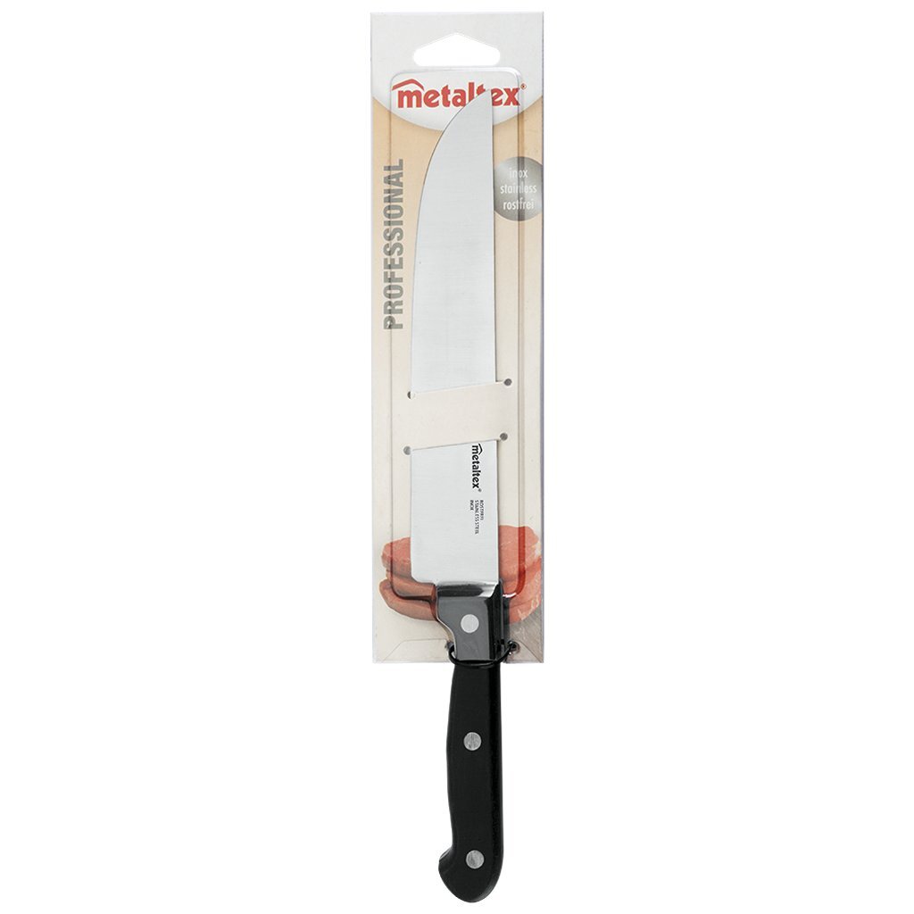 Metaltex professional chefmes 31 cm zwart rvs