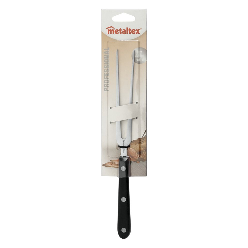 Metaltex professional vork 28.5 cm rvs zwart