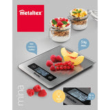 Metaltex kitchen helpers mina digitale keukenweegschaal rvs