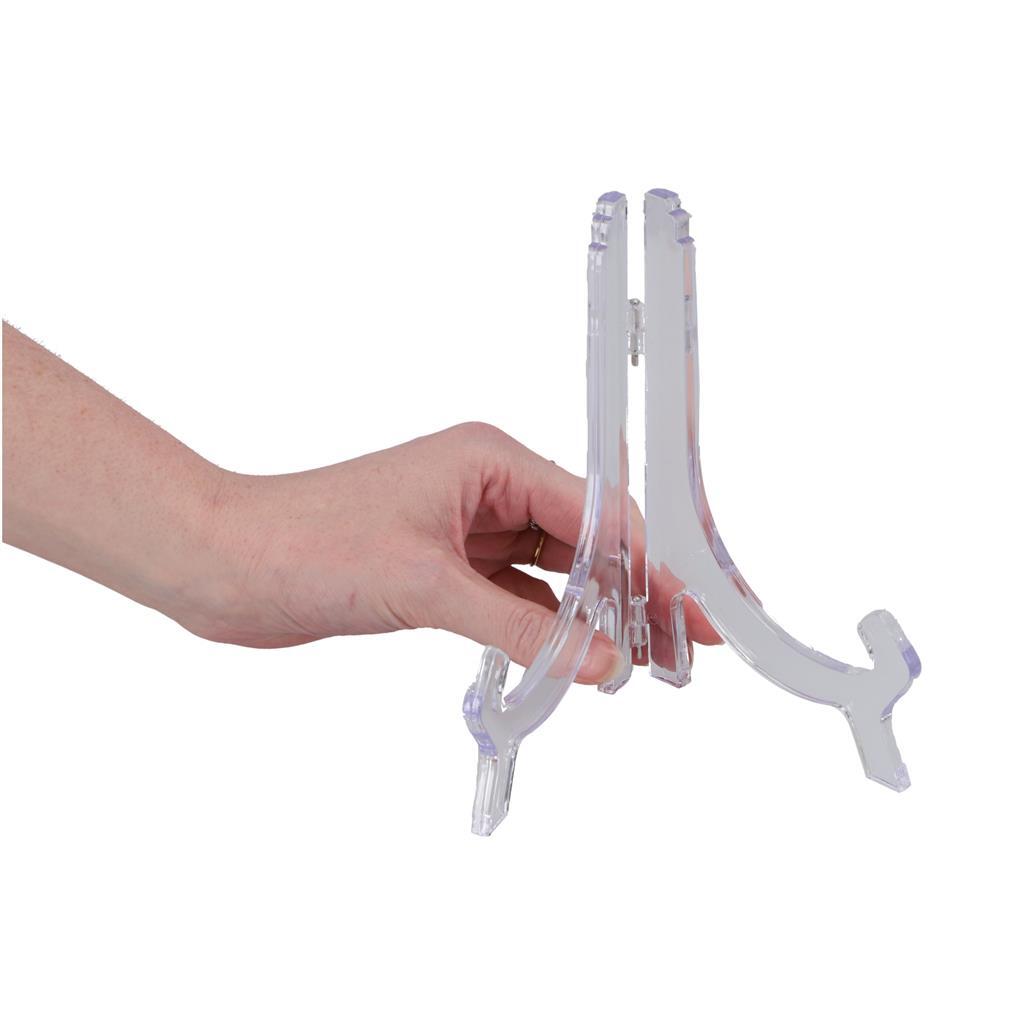 Metaltex bordenhouder 18-26 cm transparant