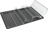 Metaltex afdruiprek wingtex 51x31 cm antraciet zilver 2-delig