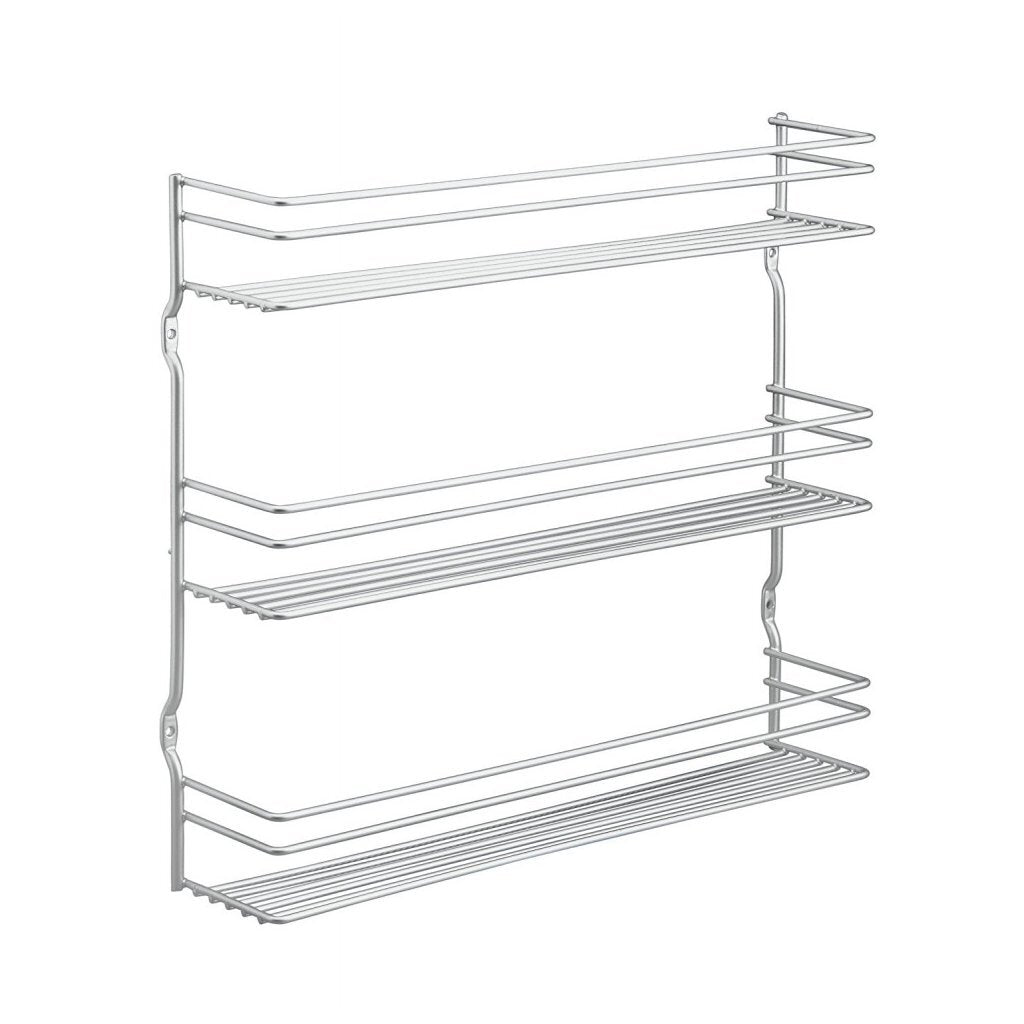 Metaltex space saver smart kitchen pepito kruidenrek 3 etages 36x32x8 cm zilver