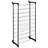 Tomado-metaltex barbera wijnrek voor 50 flessen 108x50x26 cm zwart