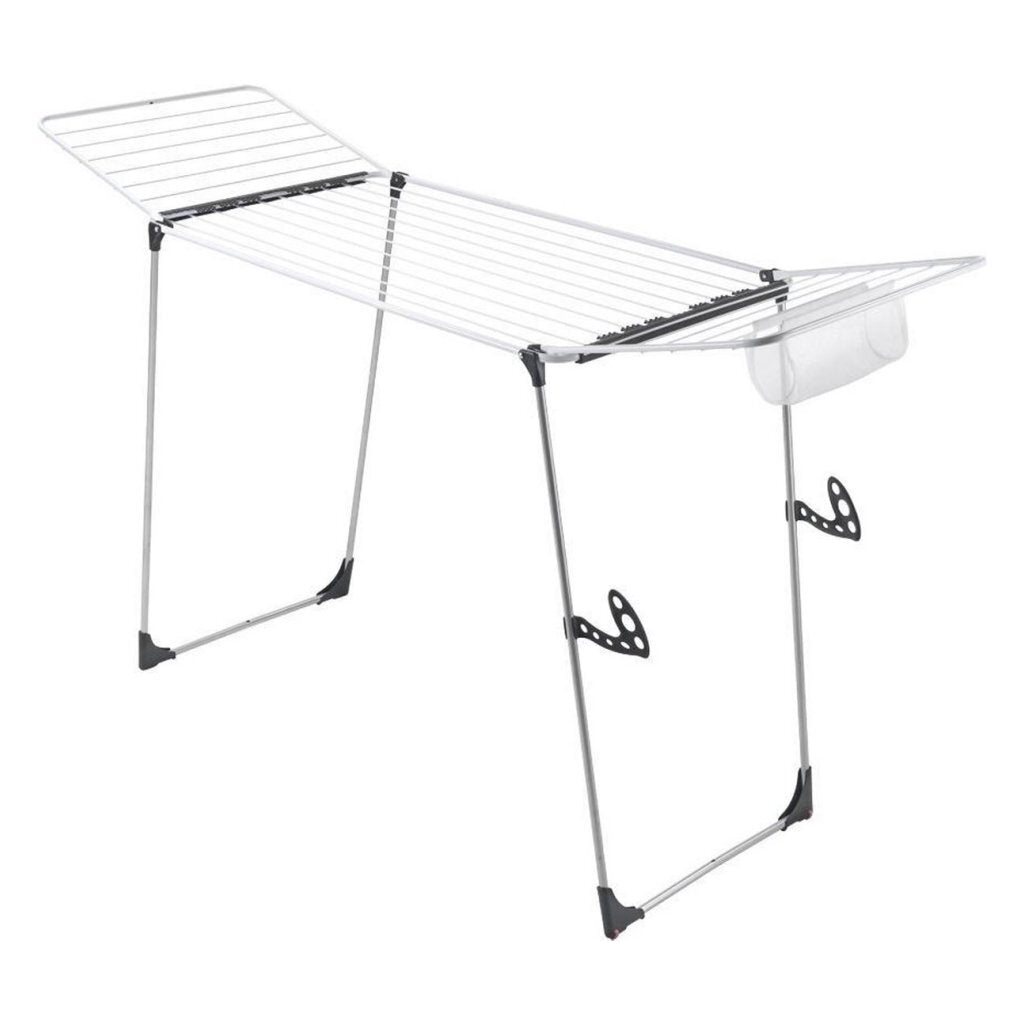 Metaltex hurricane droogrek 197x65x115 cm 24 m drooglengte zilver zwart
