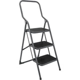 Metaltex huishoudtrap kappa 3 46x62x136 cm rvs grijs zwart