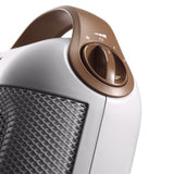 Delonghi hfx30c18.iw keramische kachel wit bruin
