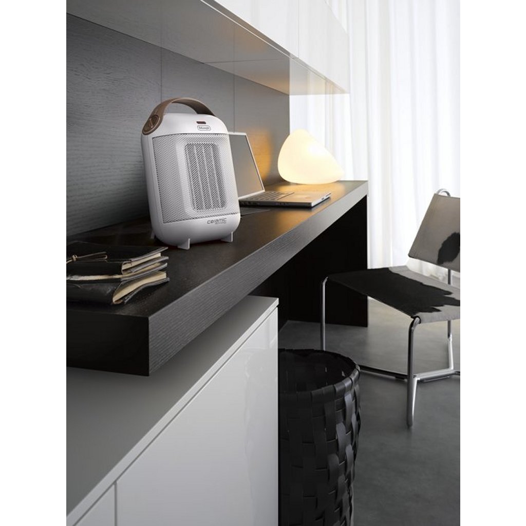 Delonghi hfx30c18.iw keramische kachel wit bruin