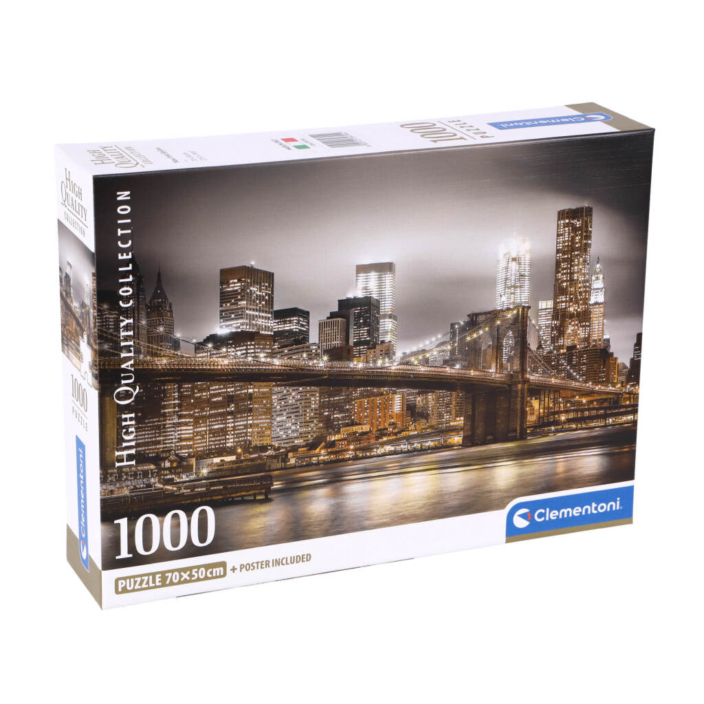 Clementoni high quality collection puzzel york skyline 1000 stukjes