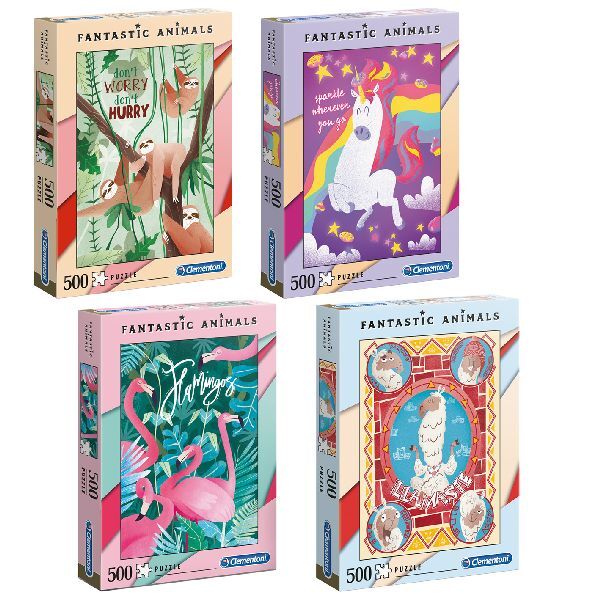 Clementoni fantastic animals puzzel 500 stukjes